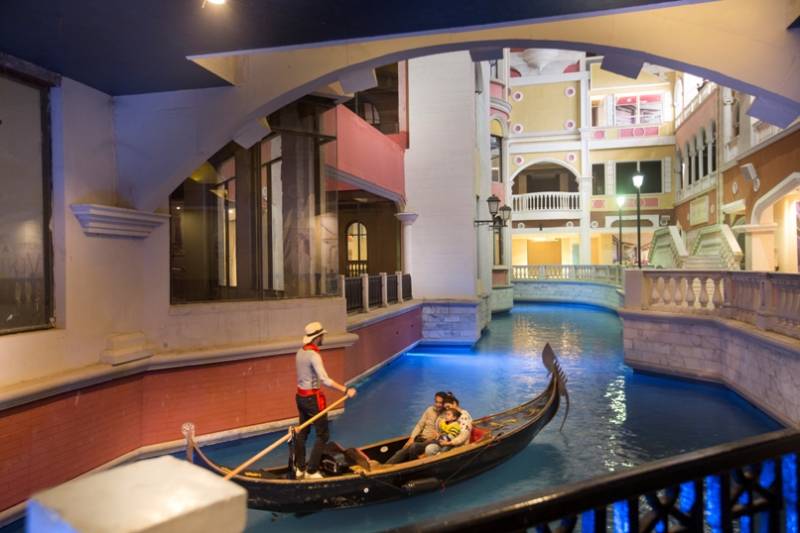 Grand Venice Mall With Canals, Gondolas #grandvenice