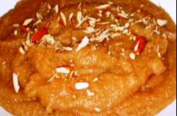 बेसन और सूजी का हलवा