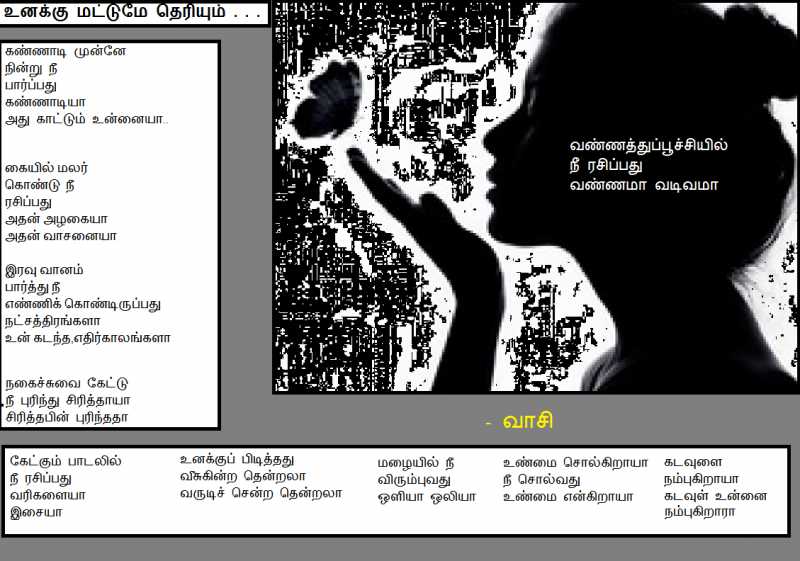 உனக்கு மட்டுமே தெரியும்...