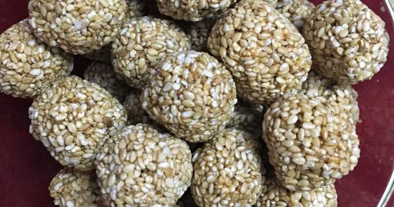 तिल गुड़ के लड़ूँ