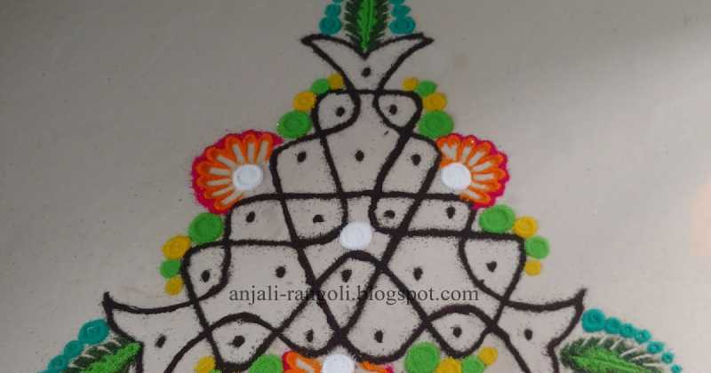 कोलम : थेंबांच्या  रांगोळीचा एक प्रकार 