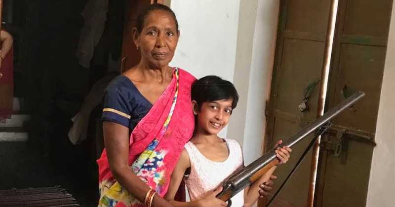 अग्रिमा बन्दूक वाली। 