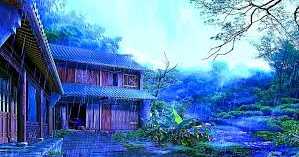 चाँदनी नीली रात फिर उफ़ान  पे है.....