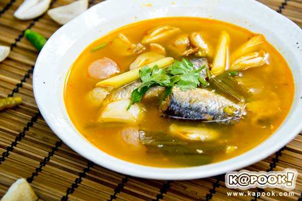 ต้มยำปลากระป๋อง แต่น่ากินมีประโยชน์ทั้งอาหารจานเดียวและกับข้าว