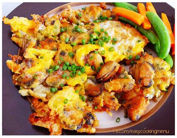 หอยทอดแบบง่าย สูตรอาหารสุดง่าย อร่อยได้แบบไม่น่าเชื่อ