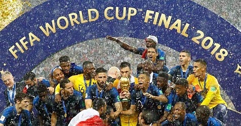فٹبال فیفا ورلڈ کپ 2018 - کروشیا کو شکست دے کر فرانس چیمپئن