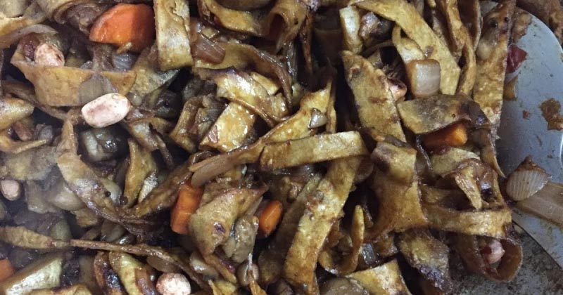 #607 : The Thai-ish Leftover Chappati Noodle : Recpie