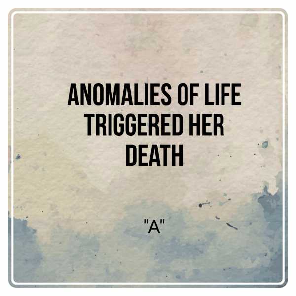 “A”:Six Word Story Challenge