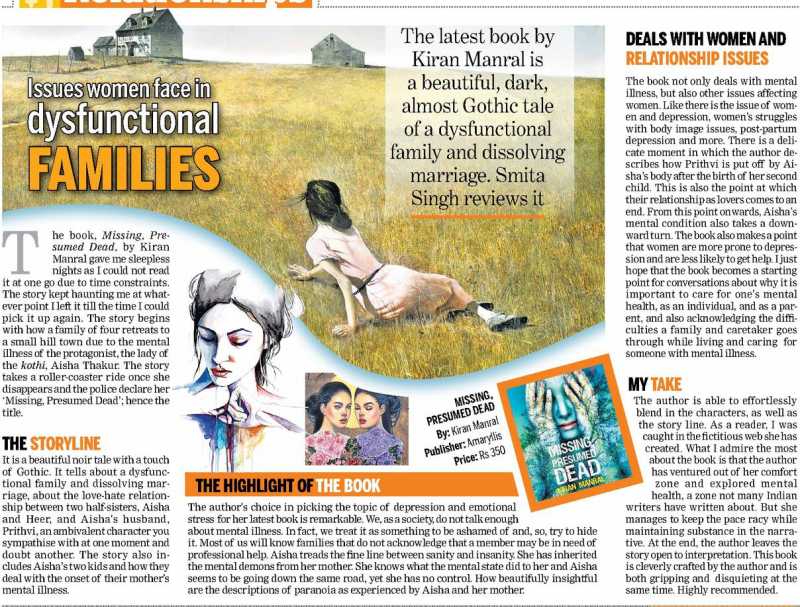 “A Beautiful, Dark, Almost Gothic Tale…” Missing, Presumed Dead In DB Post Today.