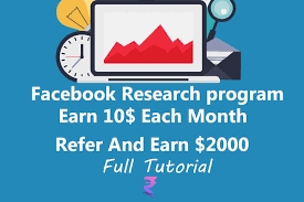 [BIG LOOT] Facebook Research App - Get $5 + $10 Per Referral Every Month