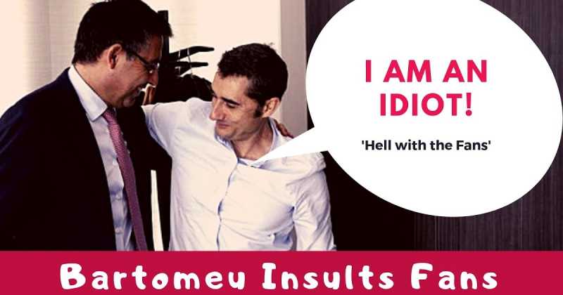  Bartomeu Criticizes Barcelona Fans And Says They Don