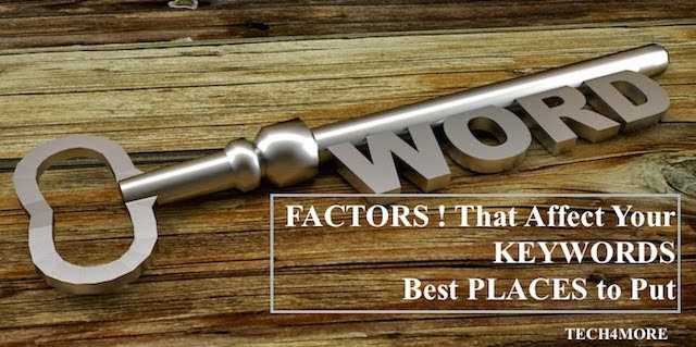  Best Places To Put Keywords!