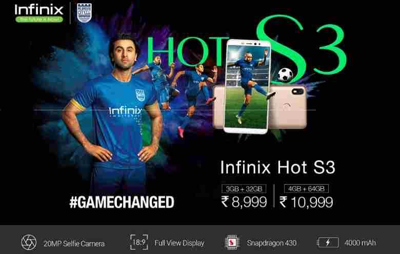 { *Book Now*} Infinix Hot S3 Flipkart Sale Selfie Mobile Online Booking