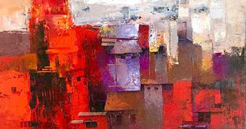 “Dwellings” Acrylic On Canvas Paintings By Ayushi Jain