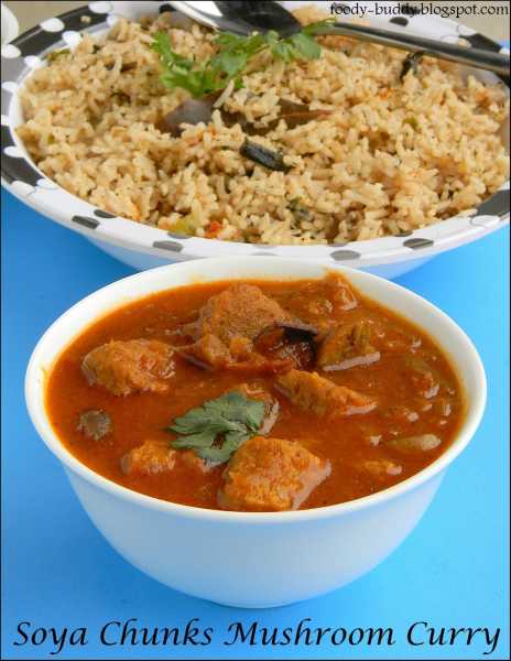  Foody - Buddy: Soya Chunks Mushroom Curry | Meal Maker Kurma