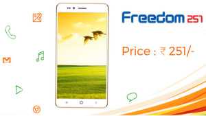 "Freedom 251" Cheapest Smartphone From India With Whooping Price Rs.251