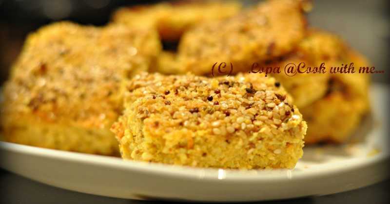 "Handvo" - A Savory Protein Rich Lentil Cake.