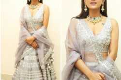 "jersey" heroine shraddha srinath in lehenga photos