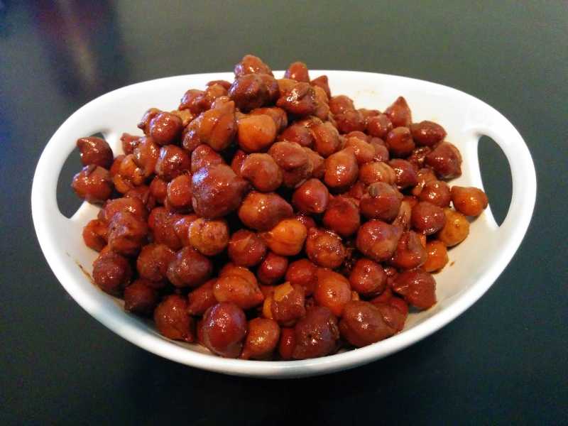  Kala Chana Usal Or Black Chickpeas Dry Subji