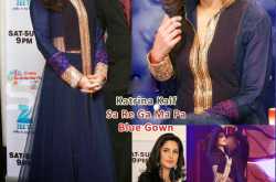  Katrina Kaif Blue Gown at Sa Re Ga Ma Pa
