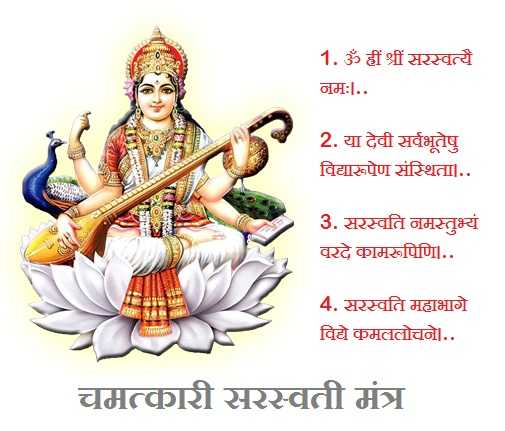 सरस्वती मंत्र और इनके लाभ | Saraswati Mantra