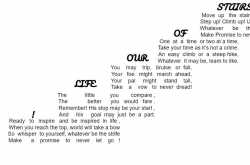 [Shape Poetry]~ Stairs of our Life!