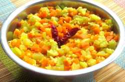  Simple Seeme badanekai /  Chow chow and Carrot Palya