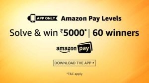 (Solve Clue) Amazon Pay Levels Answers - Win Rs.5000 Balance