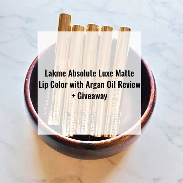                                              The Chicster Diaries: Lakmé Absolute Luxe Matte Lip Color With Argan Oil Review + Giveaway