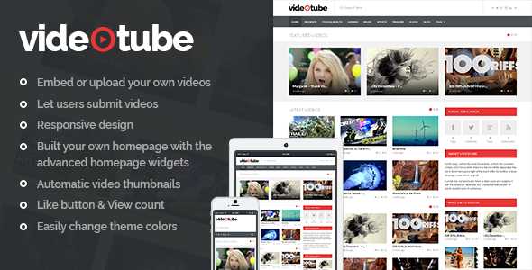 (Theme) VideoTube 2.3 - A Responsive Video WordPress Theme - Cá»ng Äá»ng Chia Sáº»
