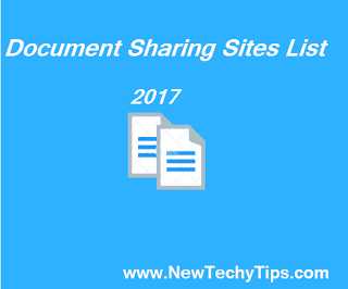 {Updated} The Best Document Sharing Sites List 2018 - NewTechyTips