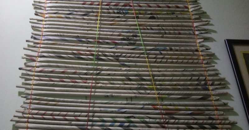  Curtain Using Newspaper