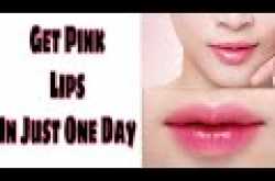 1 दिन में गुलाबी होंठ पाने एवं होठों के कालापन को दूर करने का एक मात्र तरीका how to get pink lips 2017