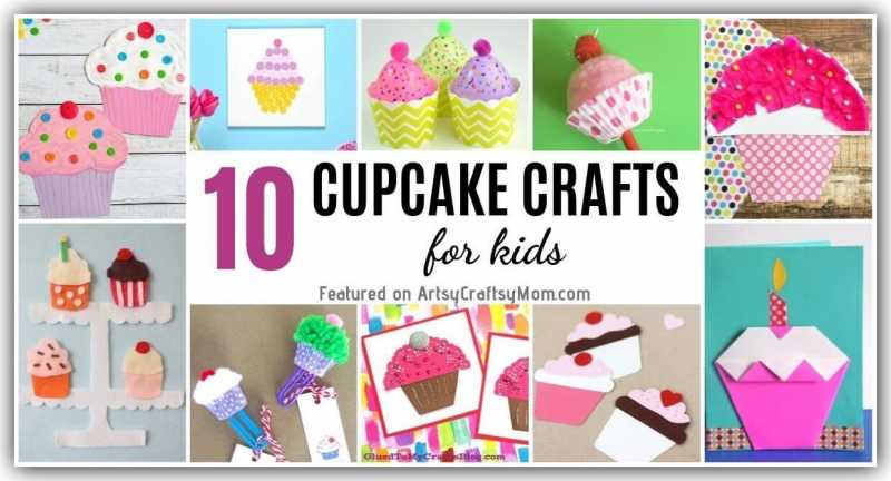 10 Cute Cupcake Crafts For Kids | Cupcake Day Crafts