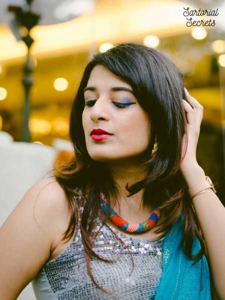 10 Minute Blue & Gold Diwali Eye Makeup Look | Sartorial Secrets