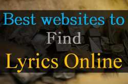 10 Sites To Find Lyrics of Any Song Available - InfoGeekers