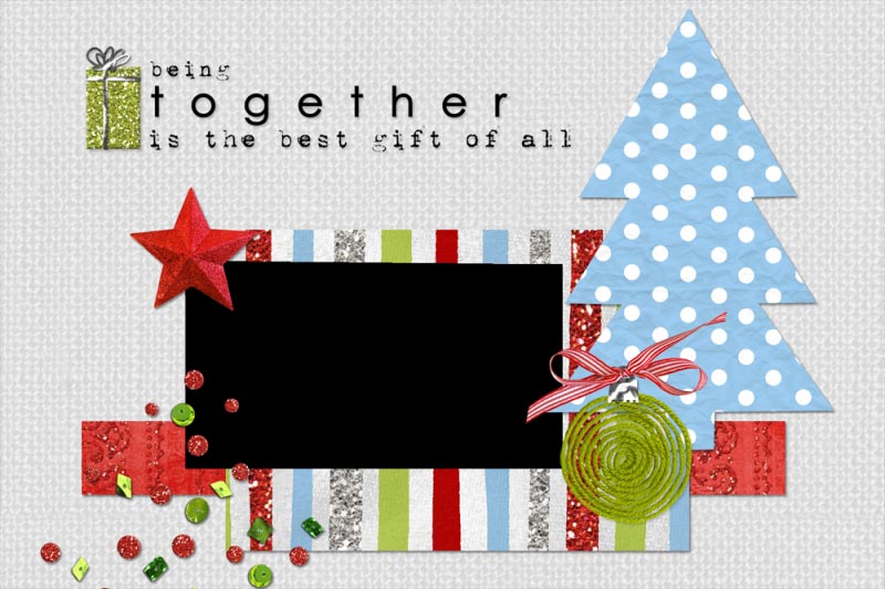 10 Christmas Theme Collage Style Photo Frame