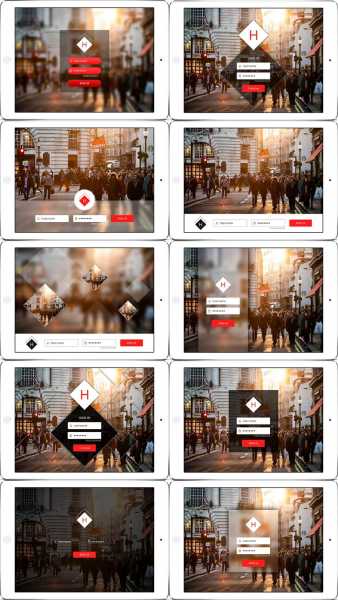 10 IPad Login Screens Using Same Image