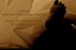 11:00 PM Contractions Have Started - Birth Photography by #PhotoblogHER