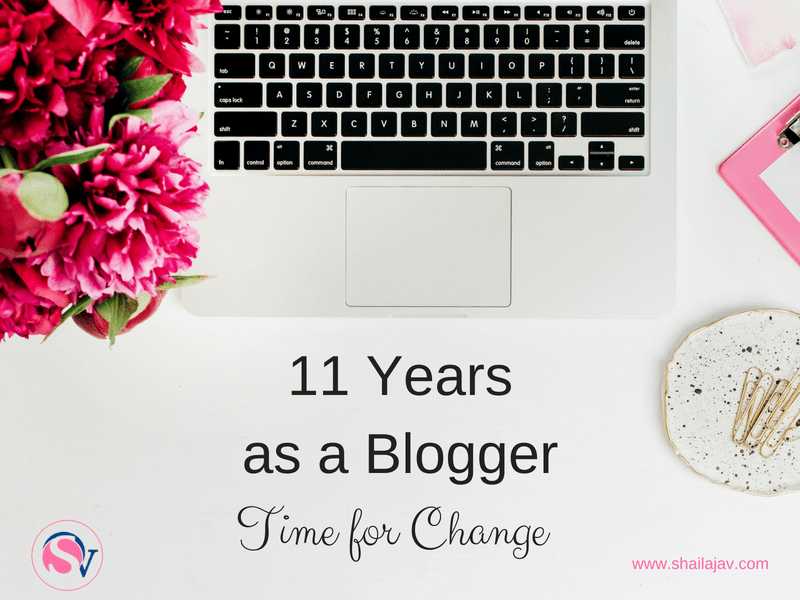 11 Years Of Blogging: Gratitude And Changes I Shailaja V