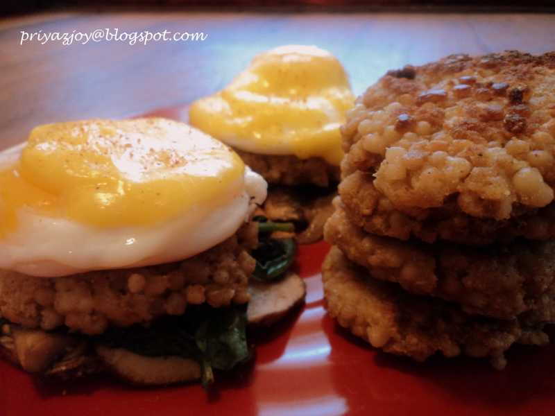 117: Recipe: Couscous Cakes With Poached Eggs And Hollandaise Sauce