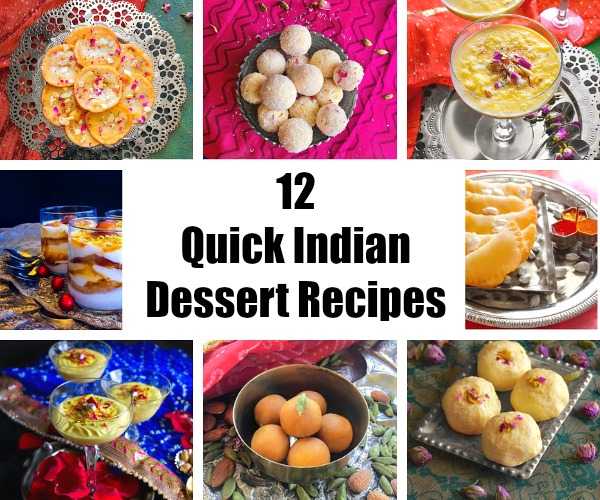 12 Quick Indian Dessert Recipes | Easy Indian Sweets For Holi