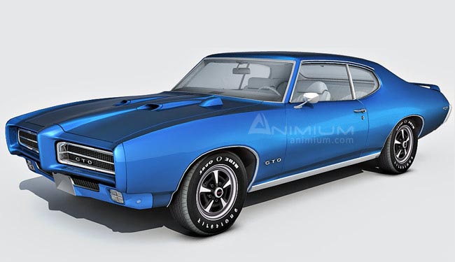 1969 Pontiac GTO Judge 3d Model - Free 3d Models