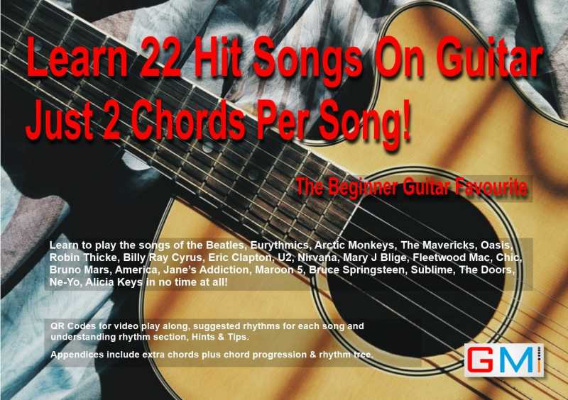 2 Chord Songs - Printed And Ebook Of 22 Must Learn Guitar Songs