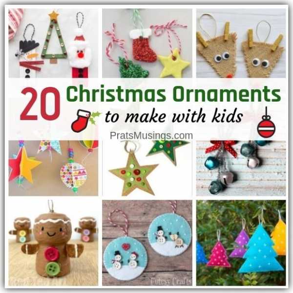 20 DIY Christmas Ornaments You Can Make With Your Kids