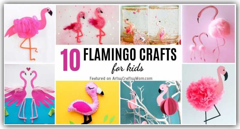 20 Fancy Flamingo Crafts For Kids