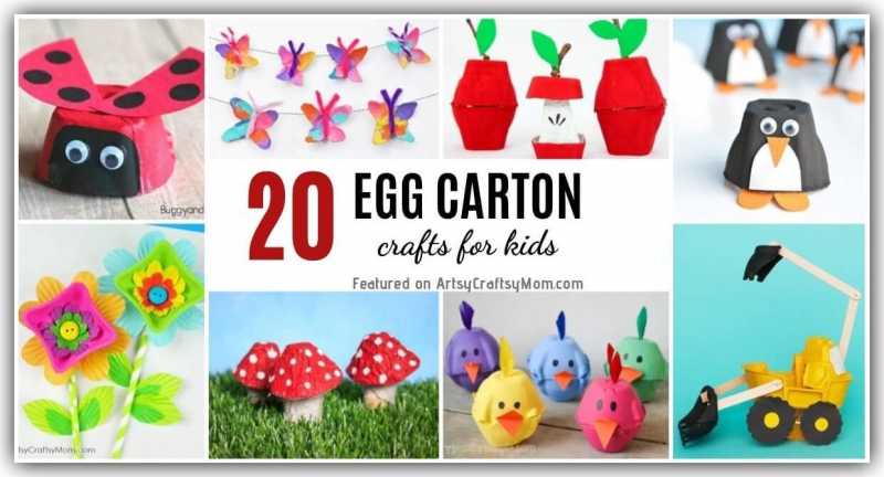 20 Recycled Egg Carton Crafts