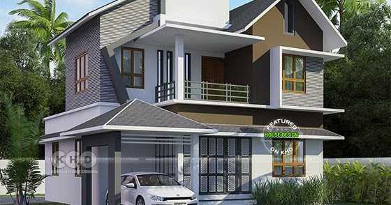 2007 Sq-ft Mixed Roof Modern Kerala Home Plan