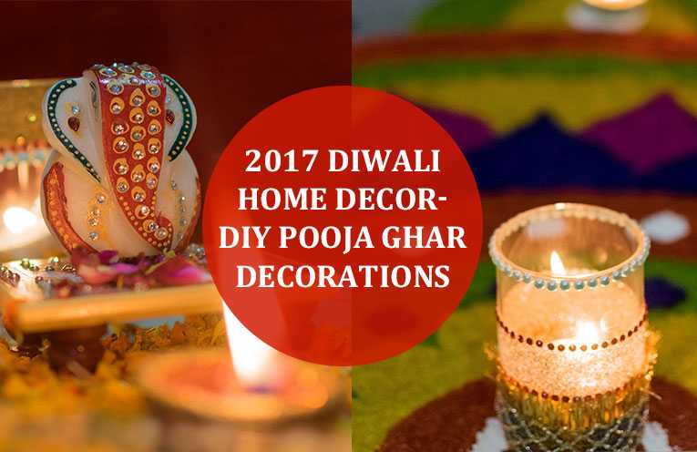 2017 Diwali Home Decor DIY Pooja Ghar Decorations