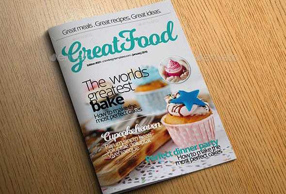 22 Cool Food InDesign Magazine Templates
